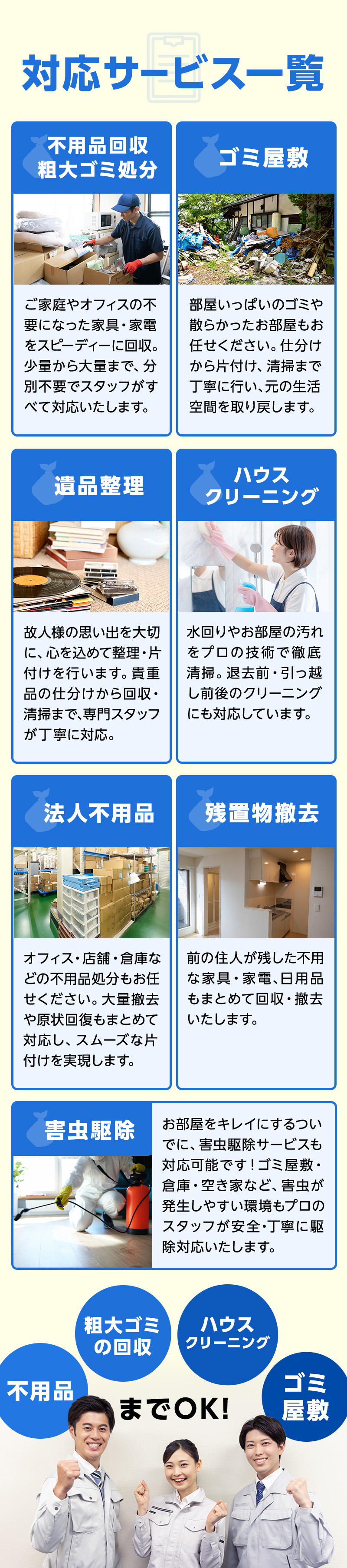 対応サービス一覧